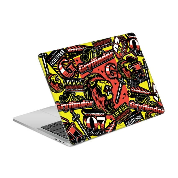 Head Case Designs Officially Licensed Harry Potter Graphics Gryffindor Pattern Vinyl Sticker Skin Decal Cover Compatible with Apple MacBook Pro 13" A1989 / A2159
