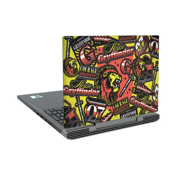 Head Case Designs Officially Licensed Harry Potter Graphics Gryffindor Pattern Vinyl Sticker Skin Decal Cover Compatible with Dell Inspiron 15 7000 P65F