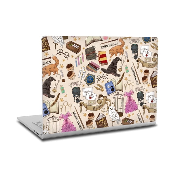 Head Case Designs Officially Licensed Harry Potter Graphics Hogwarts Pattern Vinyl Sticker Skin Decal Cover Compatible with Microsoft Surface Book 2