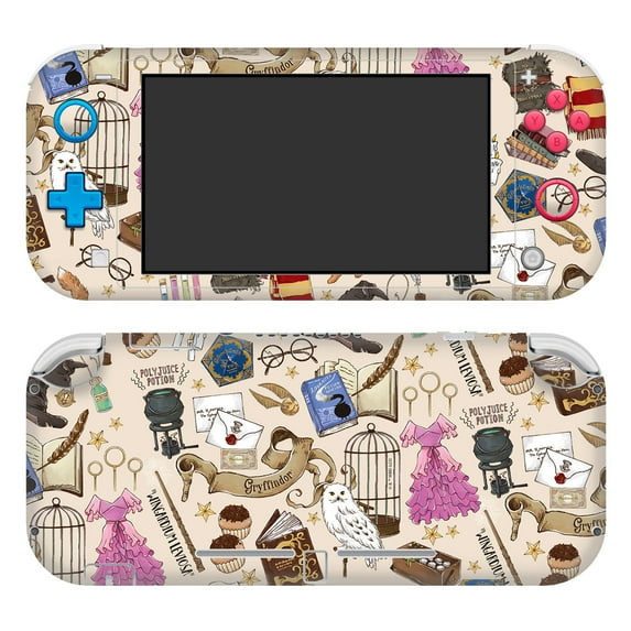 Head Case Designs Officially Licensed Harry Potter Graphics Hogwarts Pattern Vinyl Sticker Skin Decal Cover Compatible with Nintendo Switch Lite