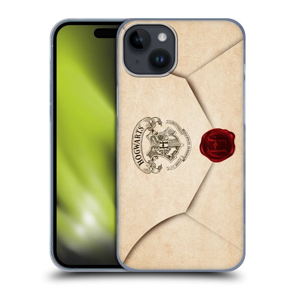 Head Case Designs Officially Licensed Harry Potter Hogwarts Letter Envelope Acceptance Parchment Hard Back Case Compatible with Apple iPhone 15 Plus