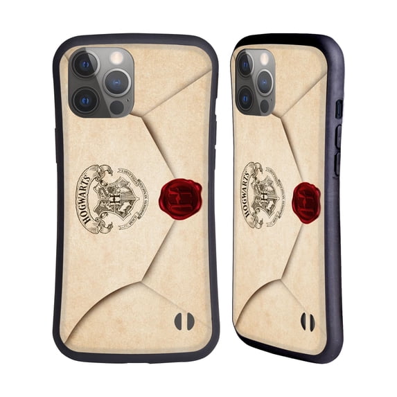 Head Case Designs Officially Licensed Harry Potter Hogwarts Letter Envelope Acceptance Parchment Hybrid Case Compatible with Apple iPhone 14 Pro Max