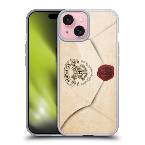 Head Case Designs Harry Potter Hogwarts Letter Envelope Acceptance Parchment Soft Gel Case for Apple iPhone 15