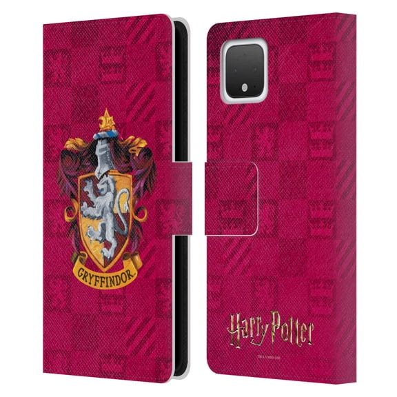Head Case Designs Officially Licensed Harry Potter Prisoner Of Azkaban I Gryffindor Crest Leather Book Wallet Case Cover Compatible with Google Pixel 4