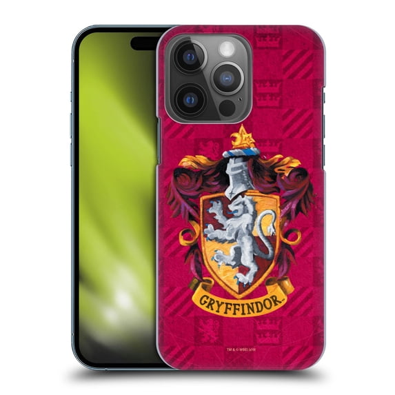 Head Case Designs Officially Licensed Harry Potter Prisoner Of Azkaban I Gryffindor Crest Hard Back Case Compatible with Apple iPhone 14 Pro