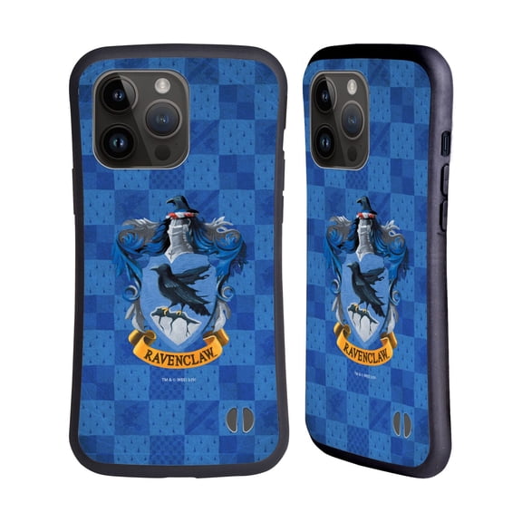 Head Case Designs Officially Licensed Harry Potter Prisoner Of Azkaban I Ravenclaw Crest Hybrid Case Compatible with Apple iPhone 15 Pro Max