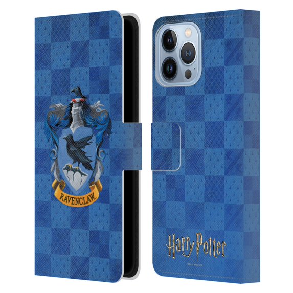 Head Case Designs Officially Licensed Harry Potter Prisoner Of Azkaban I Ravenclaw Crest Leather Book Wallet Case Cover Compatible with Apple iPhone 13 Pro Max