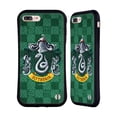thumbnail image 1 of Head Case Designs Officially Licensed Harry Potter Prisoner Of Azkaban I Slytherin Crest Hybrid Case Compatible with Apple iPhone 7 Plus / iPhone 8 Plus, 1 of 7