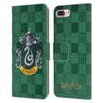thumbnail image 1 of Head Case Designs Officially Licensed Harry Potter Prisoner Of Azkaban I Slytherin Crest Leather Book Wallet Case Compatible with Apple iPhone 7 Plus / iPhone 8 Plus, 1 of 6