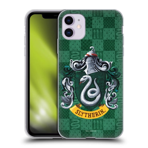 Head Case Designs Officially Licensed Harry Potter Prisoner Of Azkaban I Slytherin Crest Soft Gel Case Compatible with Apple iPhone 11