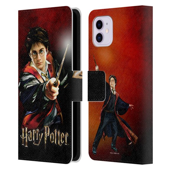 Head Case Designs Officially Licensed Harry Potter Prisoner Of Azkaban II Harry Portrait Leather Book Wallet Case Cover Compatible with Apple iPhone 11