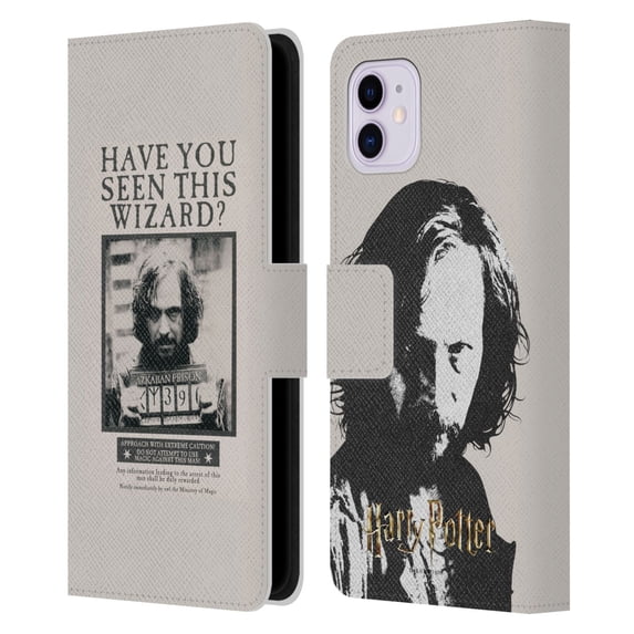 Head Case Designs Officially Licensed Harry Potter Prisoner Of Azkaban II Sirius Black Poster Leather Book Wallet Case Cover Compatible with Apple iPhone 11