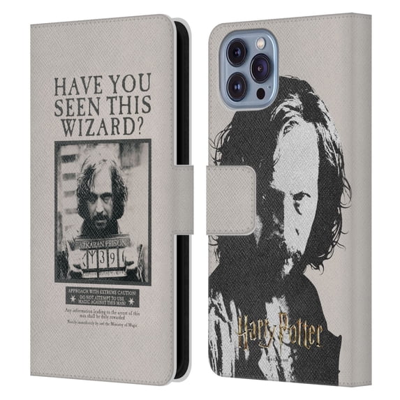Head Case Designs Officially Licensed Harry Potter Prisoner Of Azkaban II Sirius Black Poster Leather Book Wallet Case Cover Compatible with Apple iPhone 14