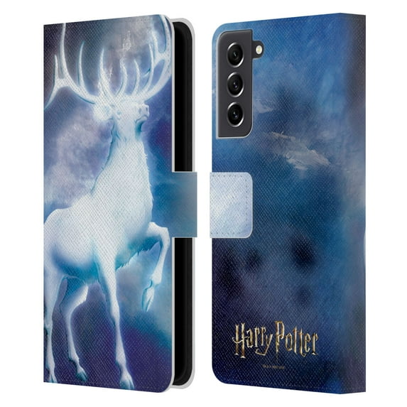 Head Case Designs Officially Licensed Harry Potter Prisoner Of Azkaban II Stag Patronus Leather Book Wallet Case Cover Compatible with Samsung Galaxy S21 FE 5G