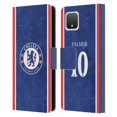 thumbnail image 1 of Head Case Designs Officially Licensed Chelsea Football Club 2025/26 Players Home Kit Cole Palmer Leather Wallet Case Compatible with Google Pixel 4, 1 of 6