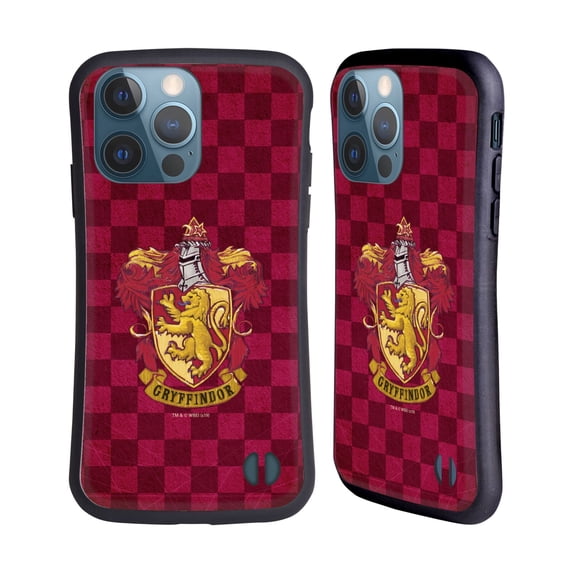 Head Case Designs Officially Licensed Harry Potter Sorcerer's Stone I Gryffindor Crest 2 Hybrid Case Compatible with Apple iPhone 13 Pro