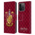 thumbnail image 1 of Head Case Designs Officially Licensed Harry Potter Sorcerer's Stone I Gryffindor Crest 2 Leather Book Wallet Case Cover Compatible with Apple iPhone 15 Pro, 1 of 6