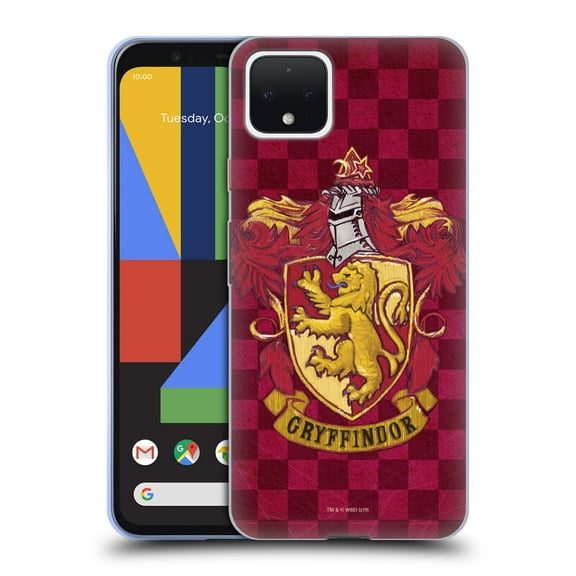 Head Case Designs Officially Licensed Harry Potter Sorcerer's Stone I Gryffindor Crest 2 Soft Gel Case Compatible with Google Google Pixel 4