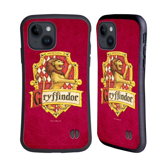 Head Case Designs Officially Licensed Harry Potter Sorcerer's Stone I Gryffindor Crest Hybrid Case Compatible with Apple iPhone 15