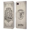 thumbnail image 1 of Head Case Designs Officially Licensed Harry Potter Sorcerer's Stone I Gryffindor Parchment Leather Book Wallet Case Compatible with Apple iPhone 7 Plus / iPhone 8 Plus, 1 of 6