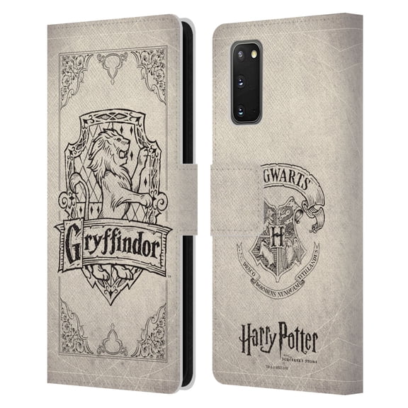 Head Case Designs Officially Licensed Harry Potter Sorcerer's Stone I Gryffindor Parchment Leather Book Wallet Case Cover Compatible with Samsung Galaxy S20 / S20 5G