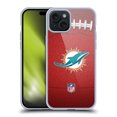 thumbnail image 1 of Head Case Designs NFL Miami Dolphins Graphics Football Soft Gel Case for Apple iPhone 15 Plus, 1 of 7