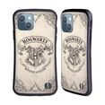 thumbnail image 1 of Head Case Designs Officially Licensed Harry Potter Sorcerer's Stone I Hogwarts Parchment Hybrid Case Compatible with Apple iPhone 13, 1 of 7