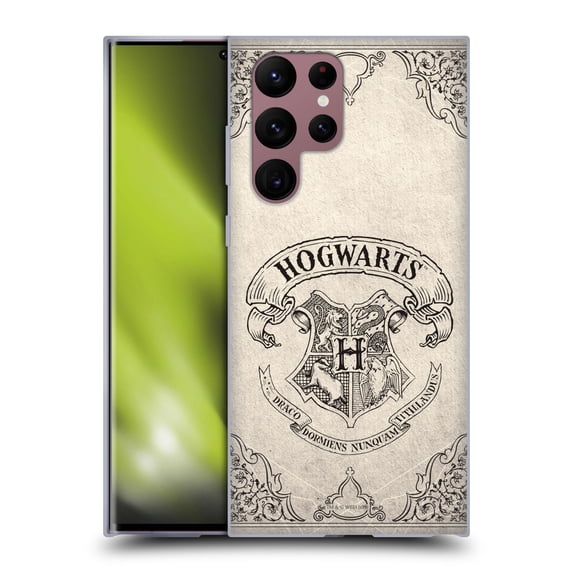 Head Case Designs Officially Licensed Harry Potter Sorcerer's Stone I Hogwarts Parchment Soft Gel Case Compatible with Samsung Galaxy S22 Ultra 5G