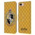 thumbnail image 1 of Head Case Designs Officially Licensed Harry Potter Sorcerer's Stone I Hufflepuff Crest 2 Leather Book Wallet Case Compatible with Apple iPhone 7 Plus / iPhone 8 Plus, 1 of 6