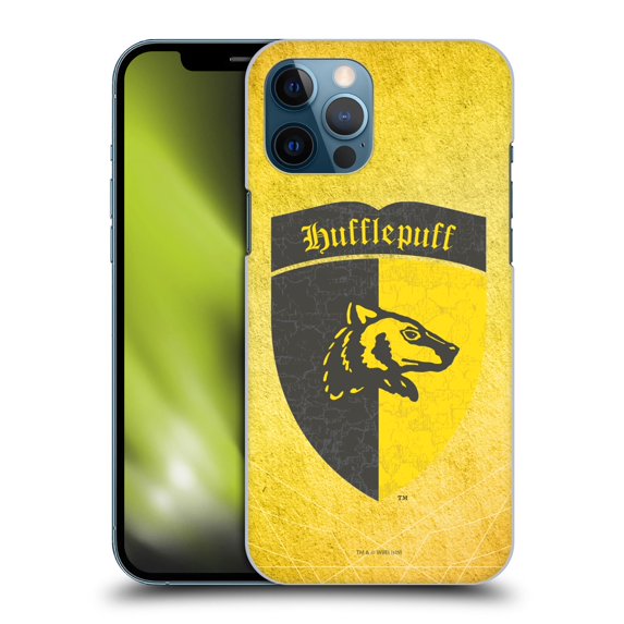 Head Case Designs Officially Licensed Harry Potter Sorcerer's Stone I Hufflepuff Crest Hard Back Case Compatible with Apple iPhone 12 Pro Max