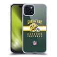 thumbnail image 1 of Head Case Designs NFL Green Bay Packers Graphics Helmet Typography Soft Gel Case for Apple iPhone 15 Plus, 1 of 7