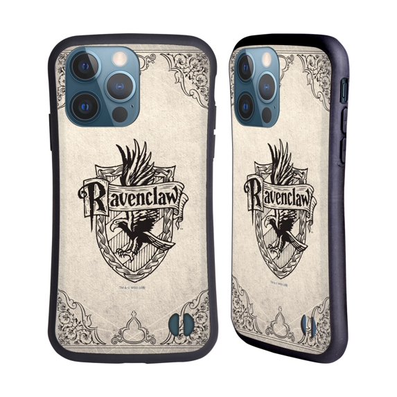 Head Case Designs Officially Licensed Harry Potter Sorcerer's Stone I Ravenclaw Parchment Hybrid Case Compatible with Apple iPhone 13 Pro