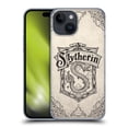 thumbnail image 1 of Head Case Designs Officially Licensed Harry Potter Sorcerer's Stone I Slytherin Parchment Hard Back Case Compatible with Apple iPhone 15, 1 of 7