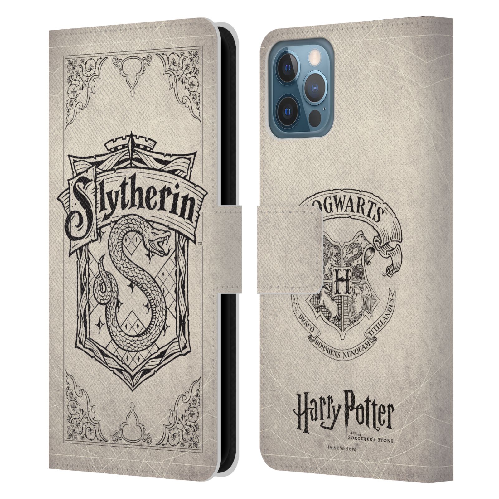 Head Case Designs Harry Potter Slytherin Hülle – Leder-Wallet-Case Für Kindle Paperwhite 5 (2021)