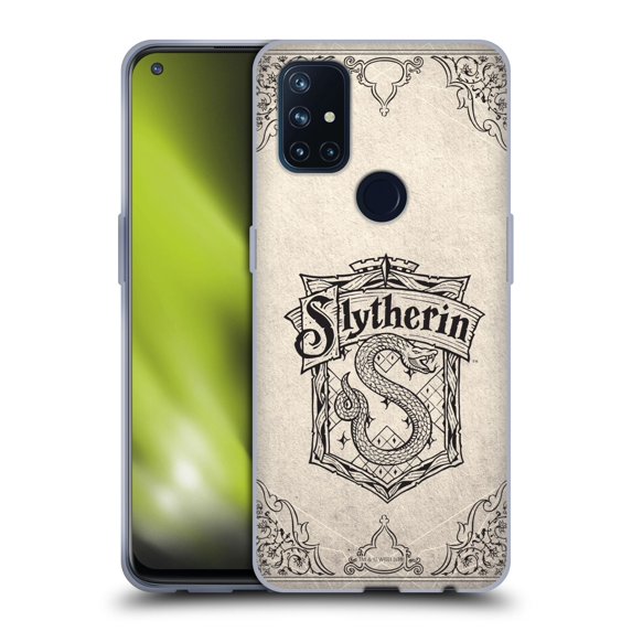 Head Case Designs Officially Licensed Harry Potter Sorcerer's Stone I Slytherin Parchment Soft Gel Case Compatible with OnePlus OnePlus Nord N10 5G