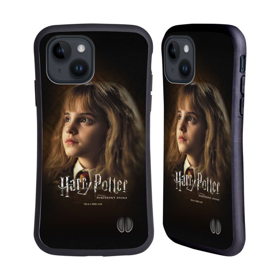 Head Case Designs Officially Licensed Harry Potter Sorcerer's Stone II Hermione Granger Hybrid Case Compatible with Apple iPhone 15