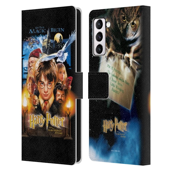Head Case Designs Officially Licensed Harry Potter Sorcerer's Stone II Poster 1 Leather Book Wallet Case Cover Compatible with Samsung Samsung Galaxy S21+ 5G