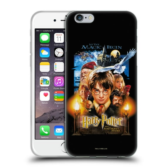 Head Case Designs Officially Licensed Harry Potter Sorcerer's Stone II Poster 1 Soft Gel Case Compatible with Apple iPhone 6 / iPhone 6s