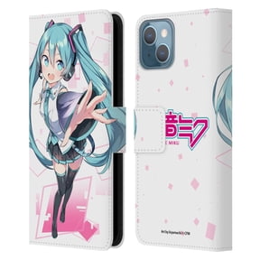 Head Case Designs Officially Licensed Hatsune Miku Graphics Cute Leather Book Wallet Case Cover Compatible with Apple iPhone 13