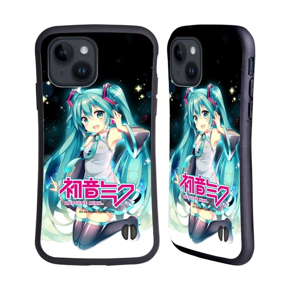 Head Case Designs Officially Licensed Hatsune Miku Graphics Night Sky Hybrid Case Compatible with Apple iPhone 15