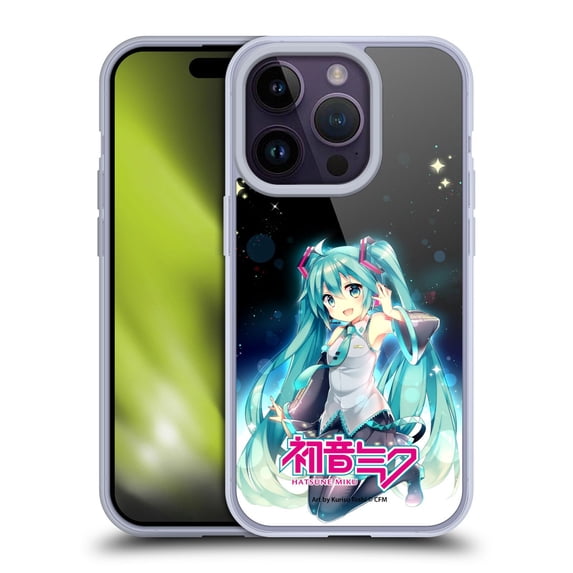 Head Case Designs Hatsune Miku Graphics Night Sky Soft Gel Case for Apple iPhone 14 Pro