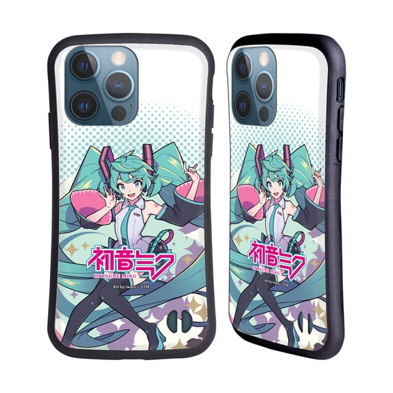 Head Case Designs Officially Licensed Hatsune Miku Graphics Pastels Hybrid Case Compatible with Apple iPhone 13 Pro