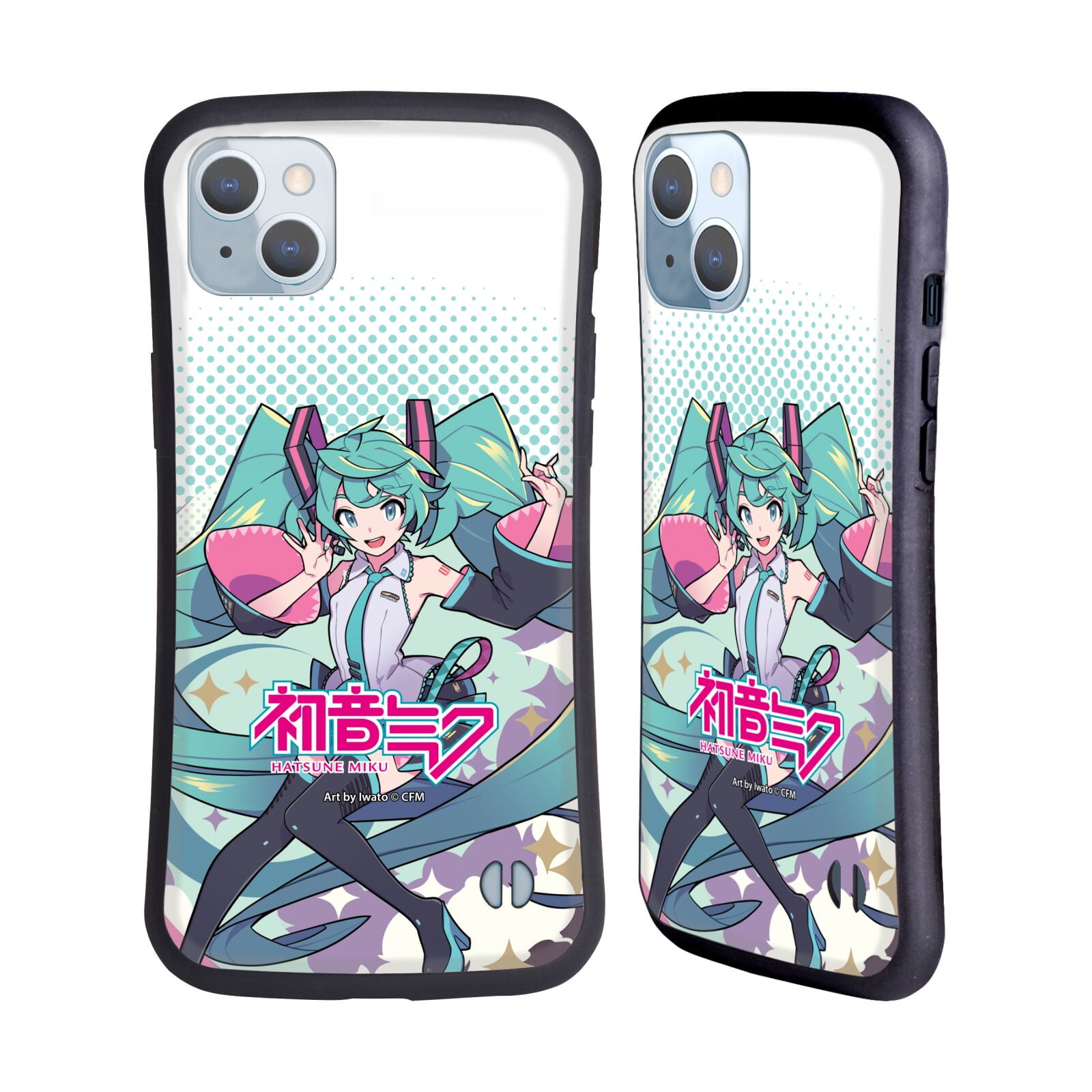 Head Case Designs Officially Licensed Hatsune Miku Graphics Pastels Hybrid  Case Compatible with Apple iPhone 14 Plus