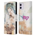 thumbnail image 1 of Head Case Designs Officially Licensed Hatsune Miku Graphics Rain Leather Book Wallet Case Cover Compatible with Apple iPhone 11, 1 of 6