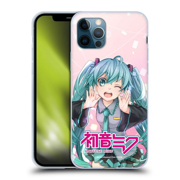 Head Case Designs Officially Licensed Hatsune Miku Graphics Wink Soft Gel Case Compatible with Apple iPhone 12 / iPhone 12 Pro