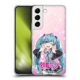 thumbnail image 1 of Head Case Designs Officially Licensed Hatsune Miku Graphics Wink Soft Gel Case Compatible with Samsung Galaxy S22 5G, 1 of 7