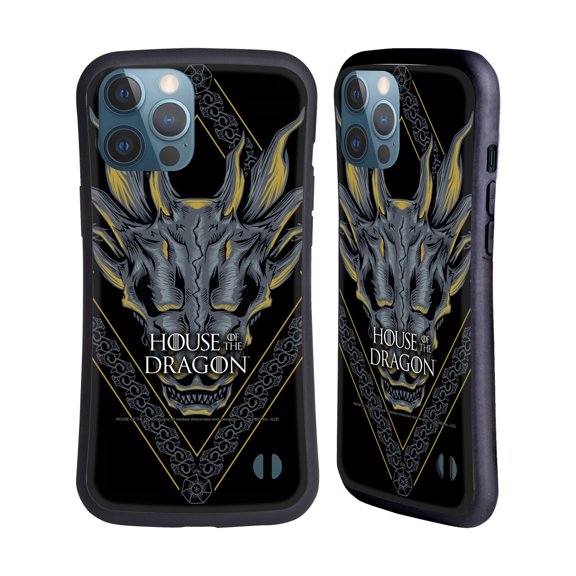 Head Case Designs Officially Licensed House Of The Dragon: Television Series Graphics Dragon Head Hybrid Case Compatible with Apple iPhone 13 Pro Max