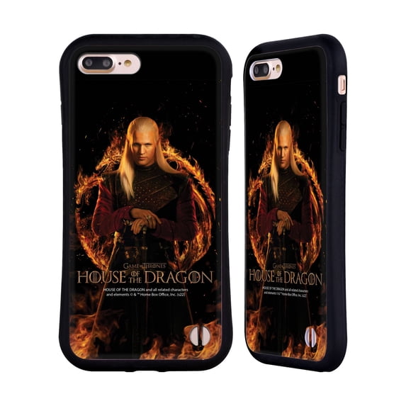 Head Case Designs Officially Licensed House Of The Dragon: Television Series Key Art Daemon Hybrid Case Compatible with Apple iPhone 7 Plus / iPhone 8 Plus