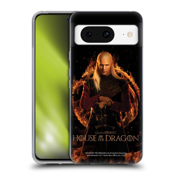 Head Case Designs Officially Licensed House Of The Dragon: Television Series Key Art Daemon Soft Gel Case Compatible with Google Pixel 8