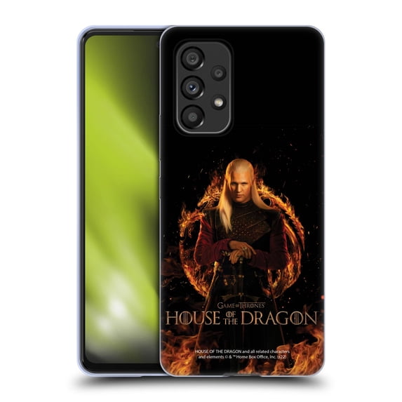 Head Case Designs Officially Licensed House Of The Dragon: Television Series Key Art Daemon Soft Gel Case Compatible with Samsung Galaxy A53 5G (2022)